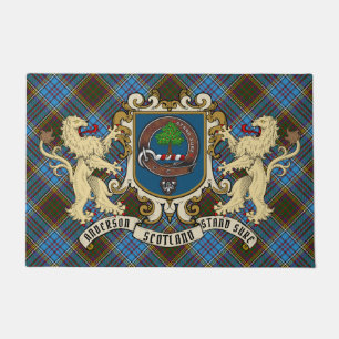 Anderson Clan Badge & Tartan Doormat