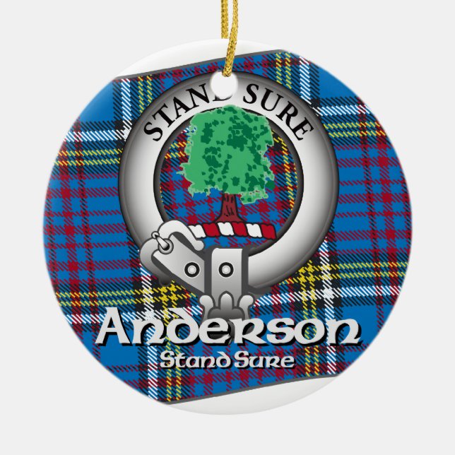 Anderson Clan Ceramic Ornament (Front)