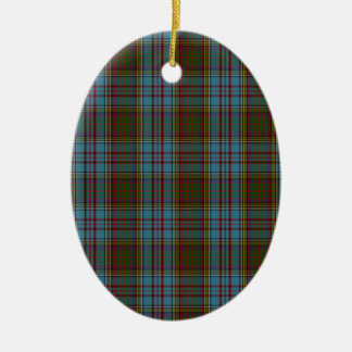 Anderson Clan Family Tartan Ceramic Tree Decoration