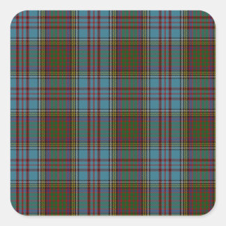Anderson Clan Family Tartan Square Sticker