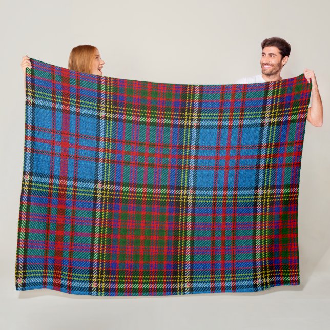 Anderson Clan Tartan Fleece Blanket (In Situ)