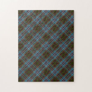 Anderson Clan Tartan Plaid Pattern Jigsaw Puzzle