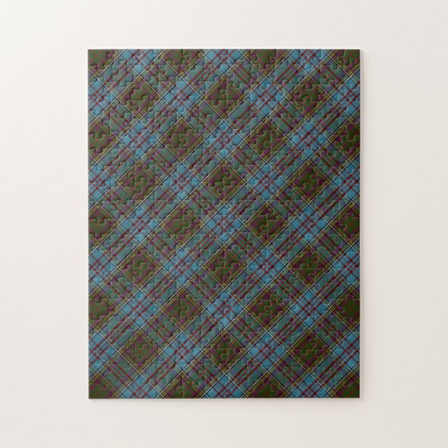 Anderson Clan Tartan Plaid Pattern Jigsaw Puzzle (Vertical)