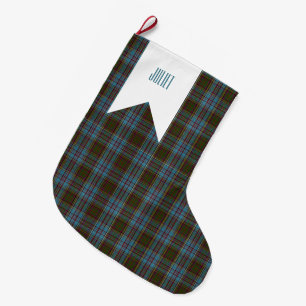 Anderson Clan Tartan Plaid Pattern Scottish Large Christmas Stocking