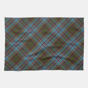 Anderson Clan Tartan Plaid Pattern Scottish Tea Towel