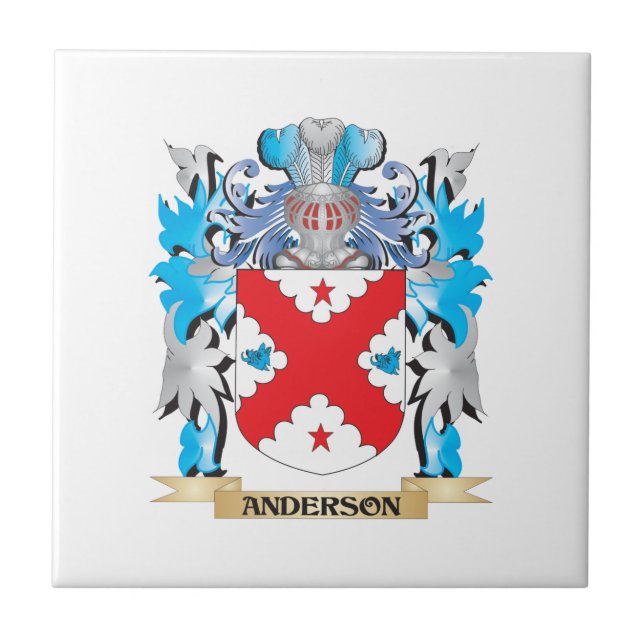 Anderson Coat Of Arms Ceramic Tile (Front)