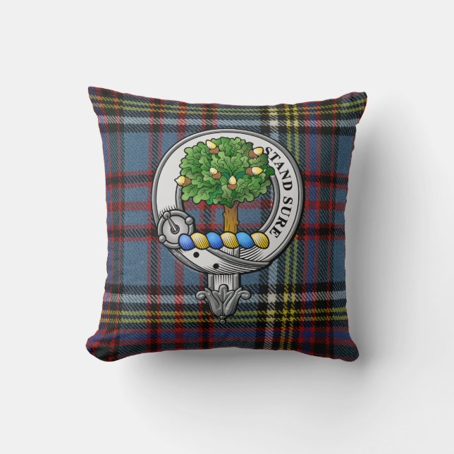 Anderson Crest  and Tartan Cushion (Front)