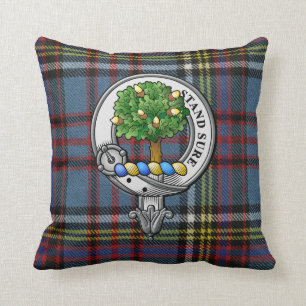 Anderson Crest and Tartan Cushion