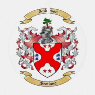 Anderson Family Crest* Ceramic Ornament