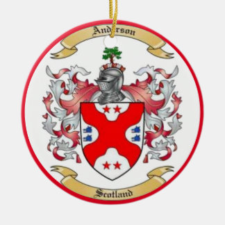 Anderson Family Crest* Ceramic Ornament