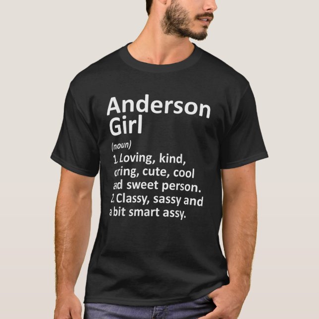 ANDERSON GIRL CA CALIFORNIA Funny City Home Roots  T-Shirt (Front)
