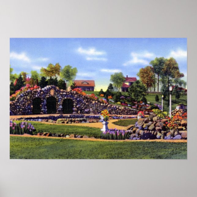 Anderson Indiana Shadyside Park Grotto Poster (Front)