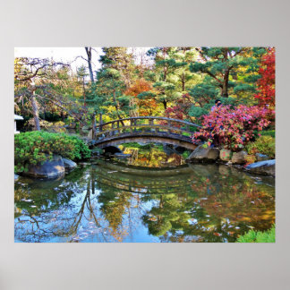 Anderson Japanese Gardens Bridge Poster