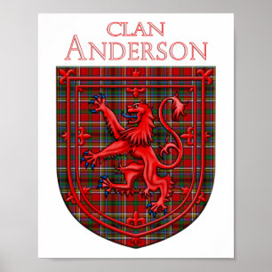 Anderson of Ardbrake Tartan Scottish Plaid Poster