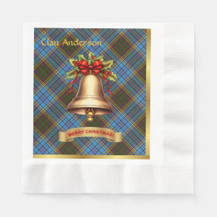 Anderson Personalized Tartan Christmas Napkin