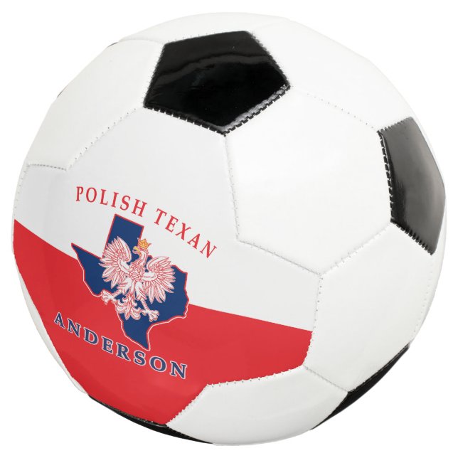 Anderson Polish Texan Soccer Ball (Three Quarter)