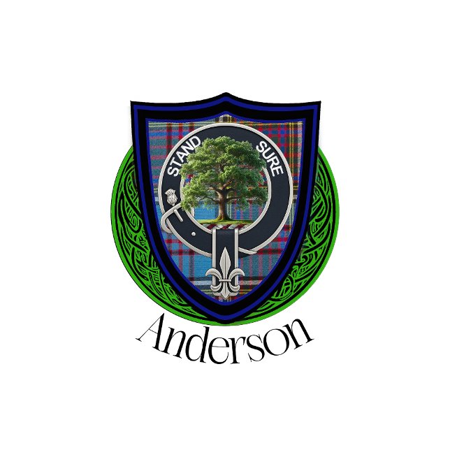 Anderson Scottish Clan Tartan and Crest Hip Flask (Creator Uploaded)