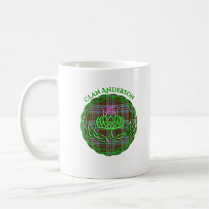 Anderson Scottish Tartan Celtic Thistle Coffee Mug