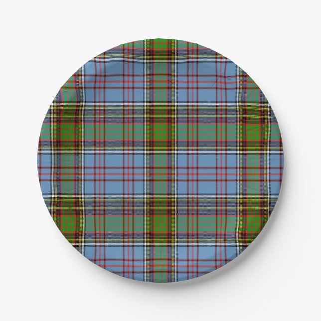 Anderson Scottish Tartan Paper Plate (Front)