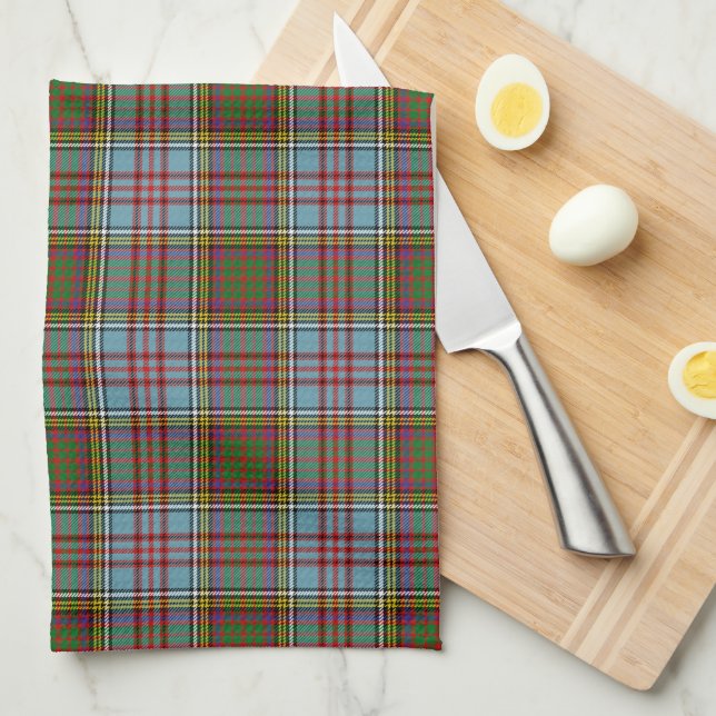Anderson Scottish Tartan Plaid Tea Towel (Quarter Fold)