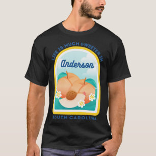 Anderson South olina SC Peach Tourist Souvenir T-Shirt