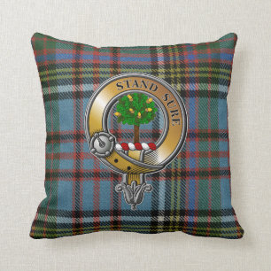 Anderson Tartan & Badge Cushion