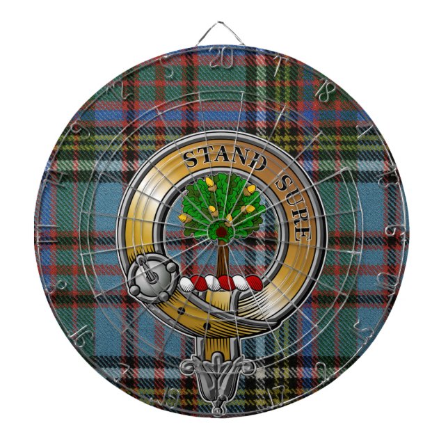 Anderson Tartan & Badge Dartboard (Front)