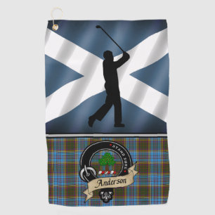 Anderson Tartan Golf Towel His