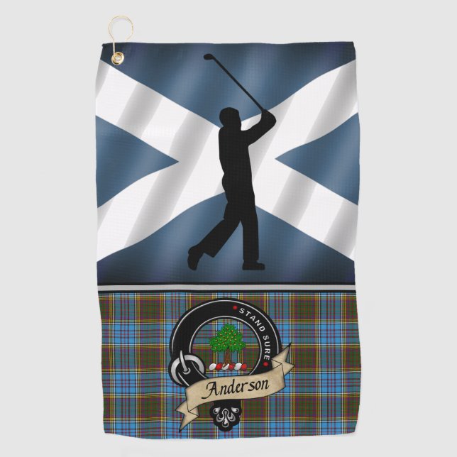 Anderson Tartan Golf Towel His (Front)