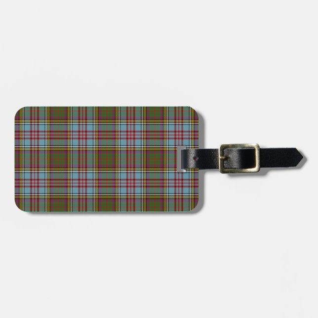 Anderson Tartan Pattern Luggage Tag (Front Horizontal)