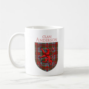 Anderson Tartan Scottish Plaid Lion Rampant Coffee Mug