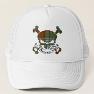 Anderson Tartan Skull Hat