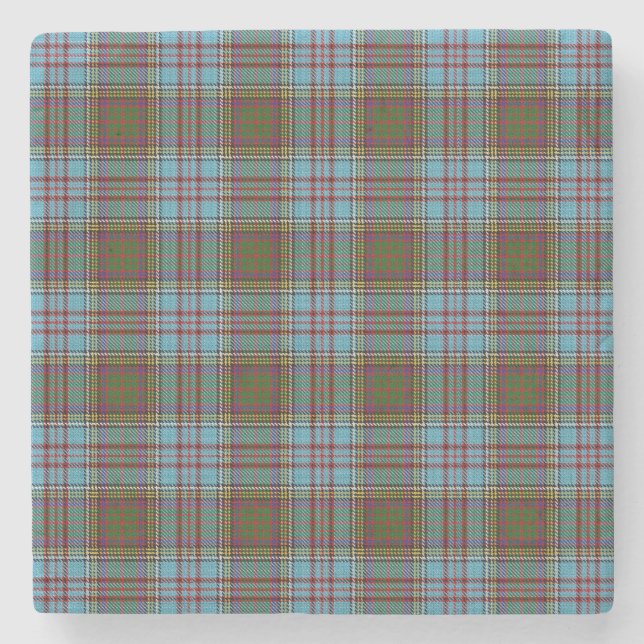 Anderson Tartan Stone Coaster (Front)