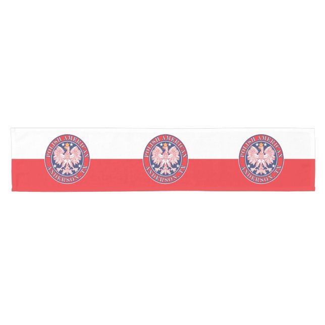 Anderson Texas Polish American Eagle Short Table Runner (Horizontal)
