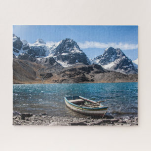 Andes Mountain Climbing Ice Peak - Bolivia Trek Jigsaw Puzzle