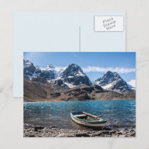 Andes Mountain Climbing Ice Peak - Bolivia Trek Postcard