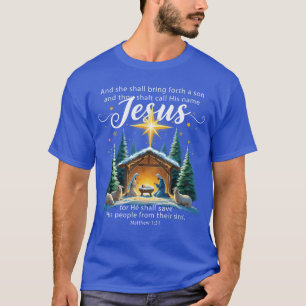 andhou Shalt Call His Name Jesus Nativity Christma T-Shirt