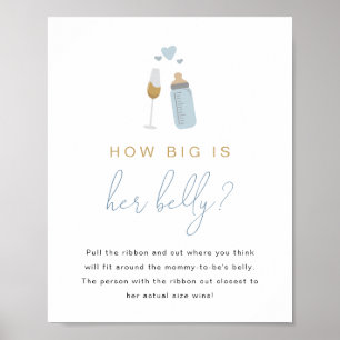 ANDI Blue Poppin' Bottles How Big Is Her Belly Poster