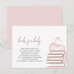 ANDI Dusty Rose Blush Pink Books for Baby Card