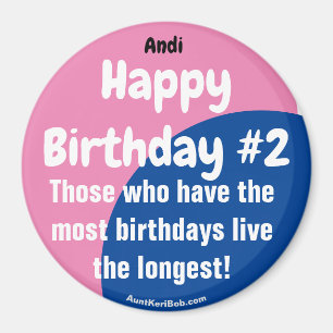 Andi Happy Birthday #2 Girl Magnet