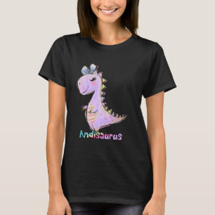 Andi Name Shirt Girl Dinosaur Birthday Andrea Andi