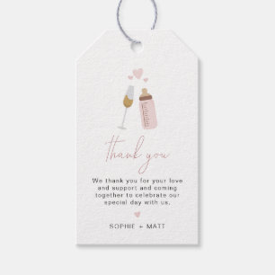 ANDI Pink Poppin Bottles Baby Girl Gift Tags