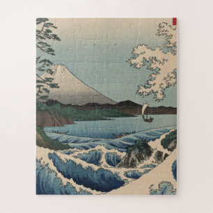 Ando Hiroshige - Sea at Satta in Suruga Province Jigsaw Puzzle