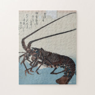 Ando Hiroshige - Shrimp And Lobster Jigsaw Puzzle