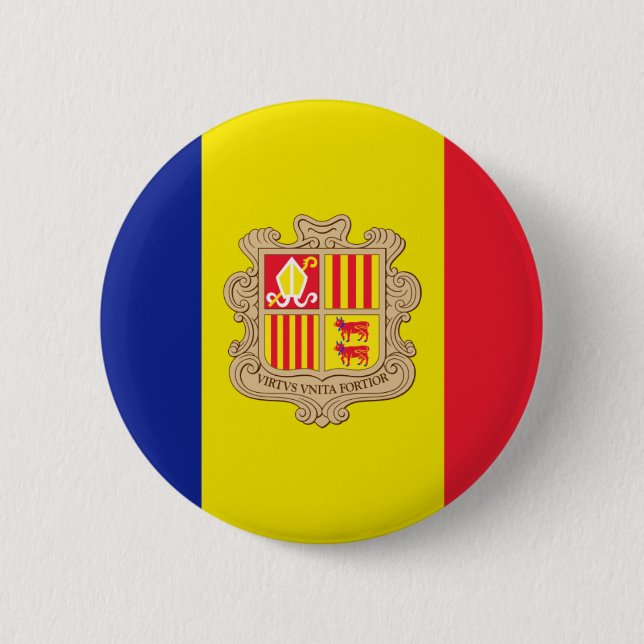 andorra 6 cm round badge (Front)