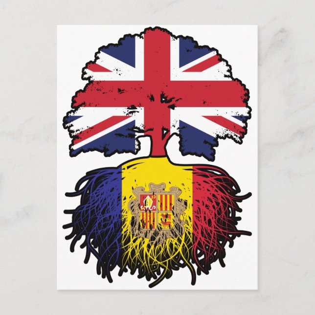 Andorra Andorran British UK United Kingdom Britain Postcard (Front)