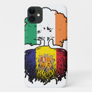 Andorra Andorran Irish Ireland Tree Roots Flag iPhone 11 Case