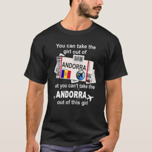 Andorra Boarding Pass Andorra Girl Andorra T-Shirt