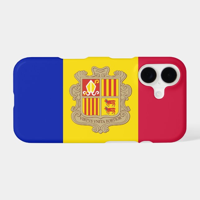 Andorra Case, Mobile, iPhone, Andorran Flag (Back (Horizontal))