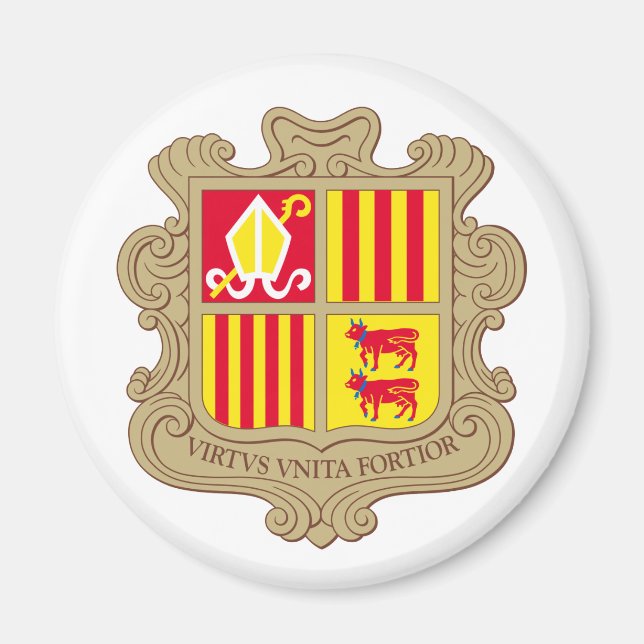 Andorra Coat of Arms Magnet (Front)